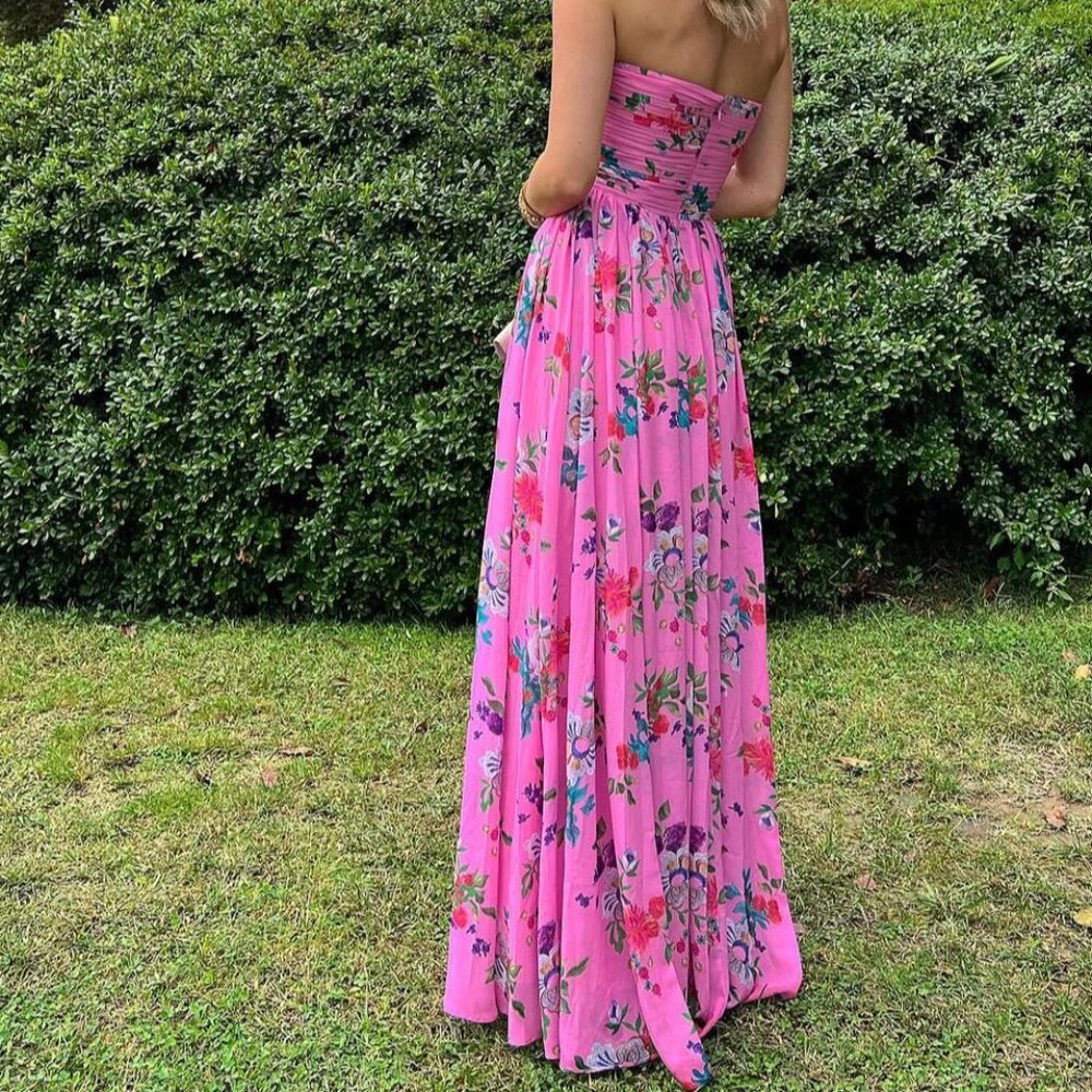 SAU LEE maxi wedding guest dress